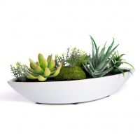 White Ceramic Boat