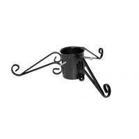 XMAS TREE STAND ORNATE BLACK & GOLD 5IN